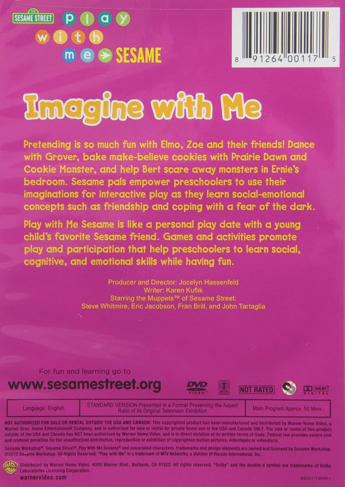 その他 Imagine With Me: Play With Me Sesame [DVD] Play with Me Sesame: Imagine with Me: Amazon.ca: Fran Brill
