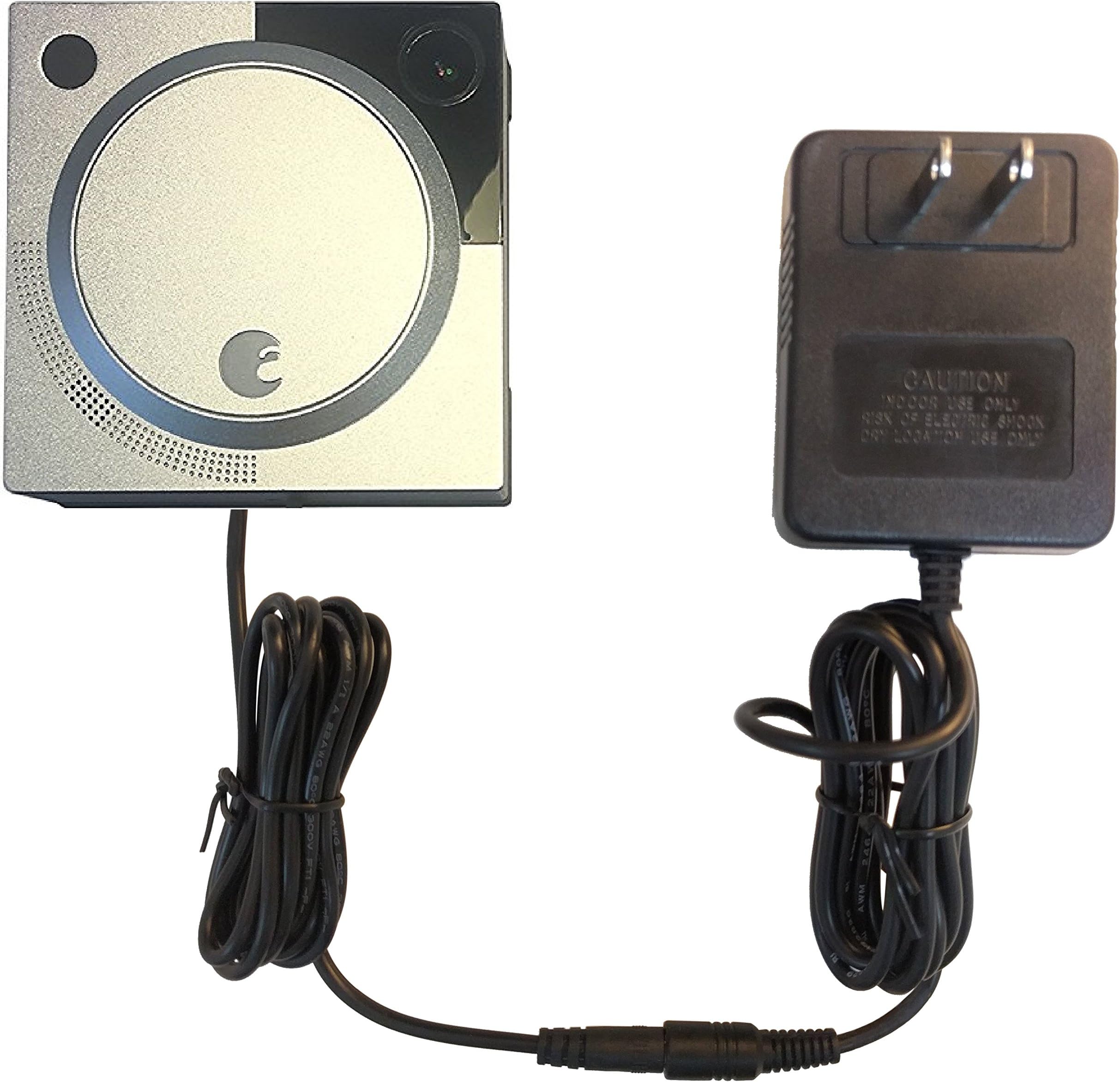 OhmKat Video Doorbell Power Supply - Compatible with August Doorbell Cam - Needs No Existing Wiring - Battery Charger, Transformer, Adapter, Power Kit & Supply All in One
