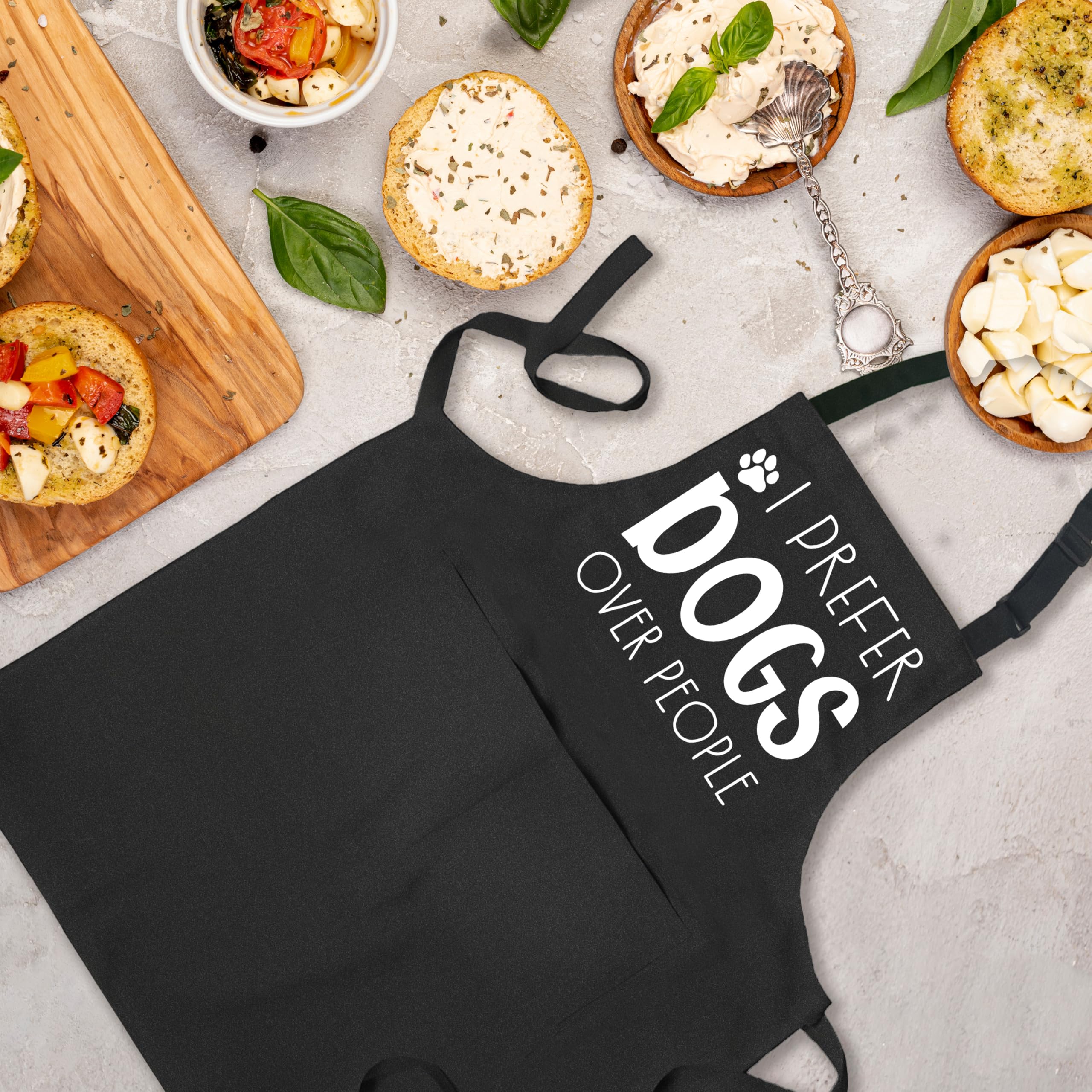 Delantales divertidos para perros para mujeres y hombres con bolsillos, regalos para amantes de los perros, dueños, peluqueros, mujeres, delantal impermeable ajustable para cocinar, cocina