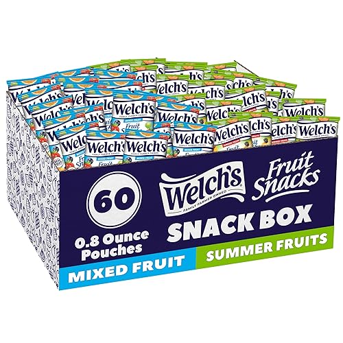 Welch's Fruit Snacks, Mixed Fruit Pack, Bulk Pack (Pack of 60)