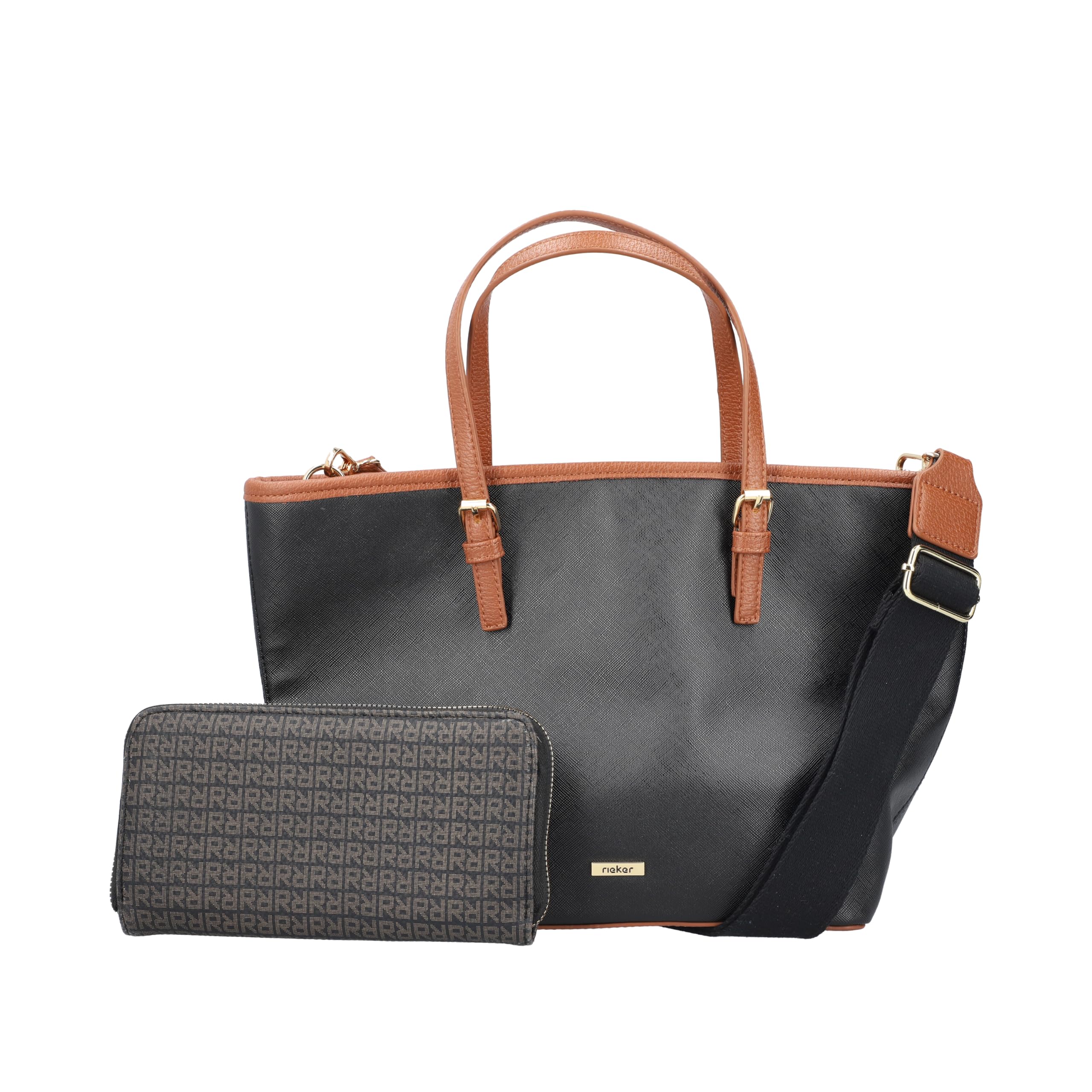 Rieker Ladies Black Shopper H1543