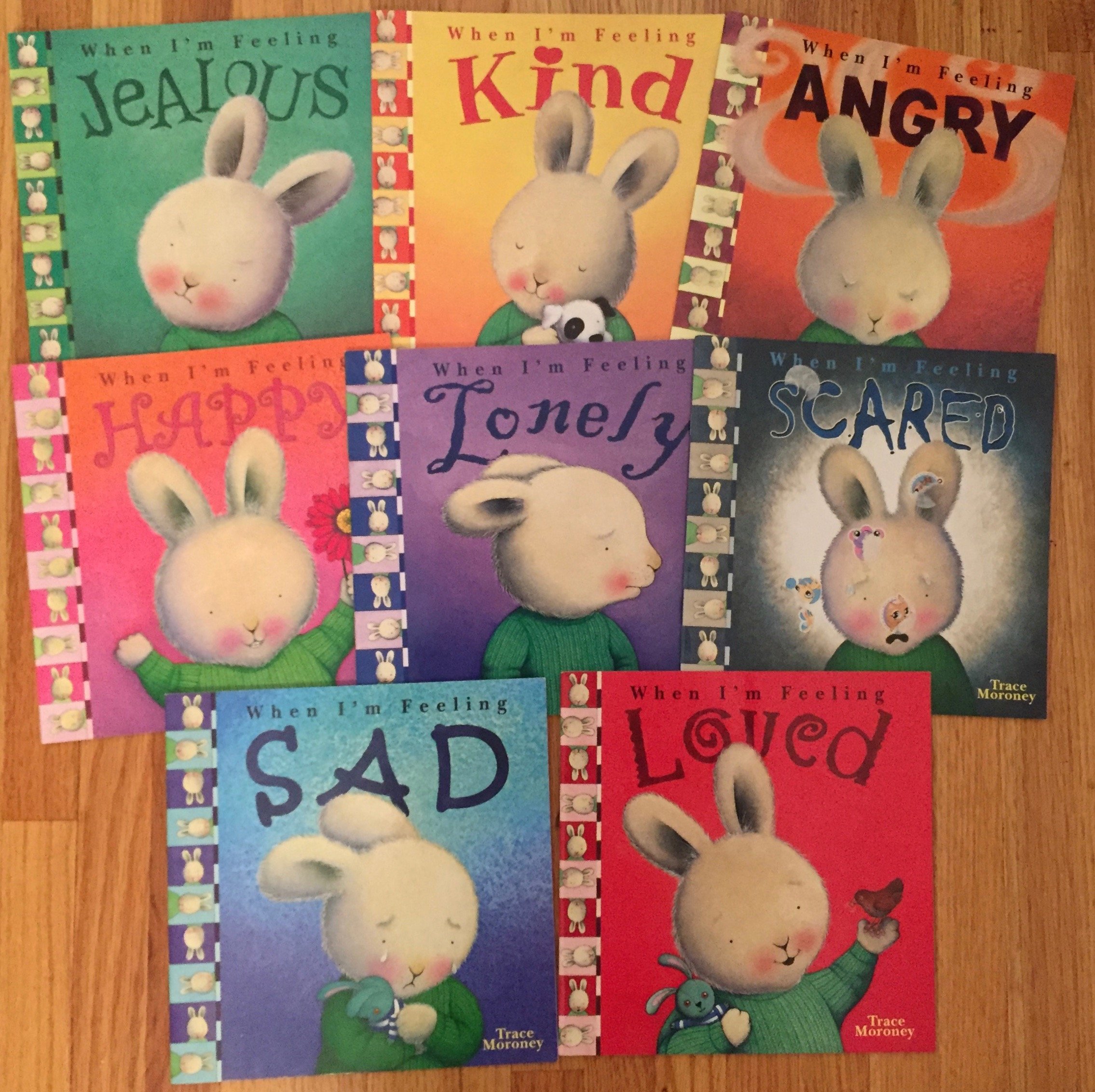 "When I'm Feeling..." SET (of 8 Books): "...Loved", "Sad", "Scared", "Lonely", "Happy", "Angry", "Kind" & "Jealous."