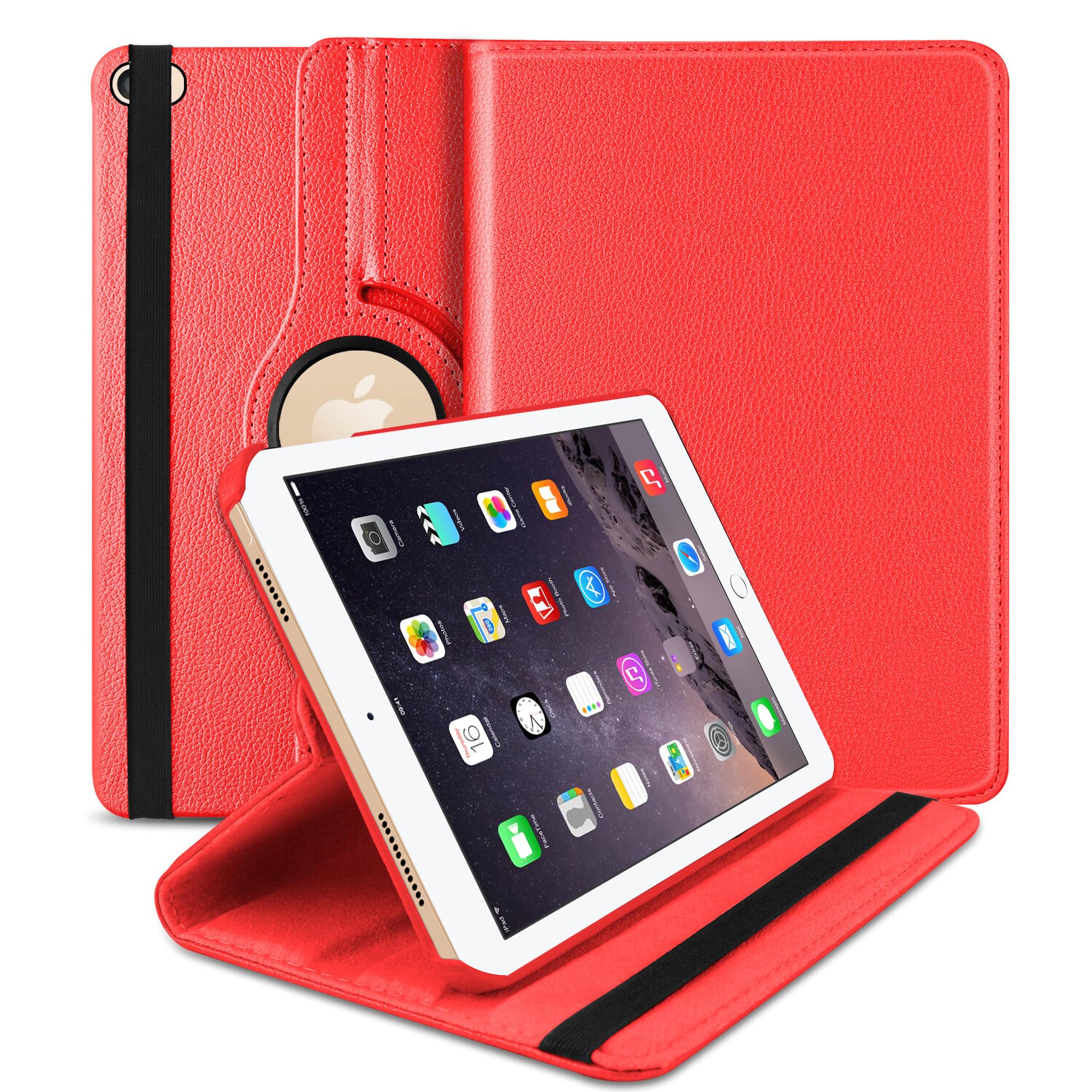 TGK Rotating Cover for iPad Air 2 Covers ipad 9.7 inch A1566, A1567 (2014 Launch)- Red (B00UQ8HXH4) Amazon Price History, Amazon Price Tracker