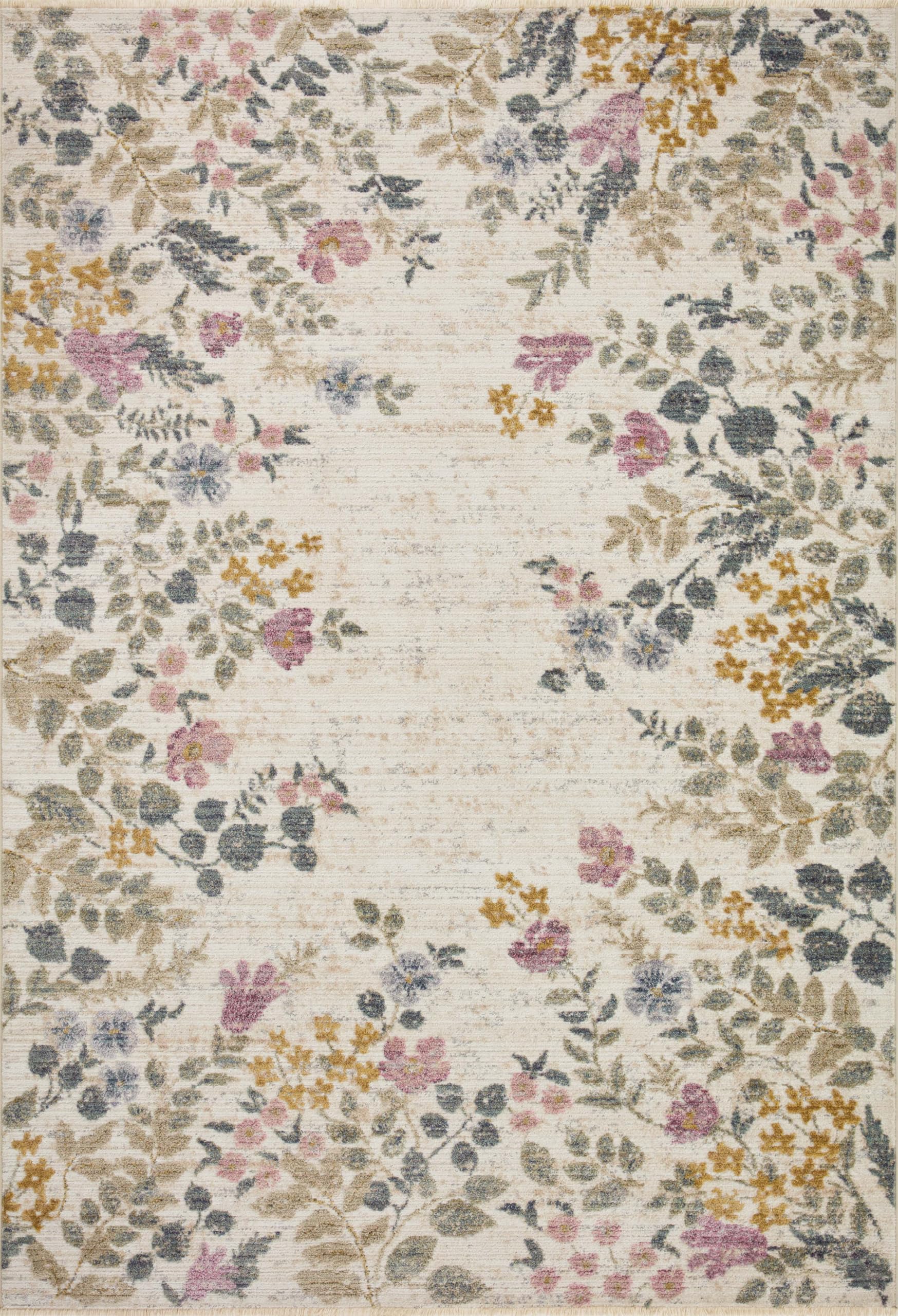 Loloi Rifle Paper Co Provence Ivory 3'-7" x 5'-7" Accent Rug