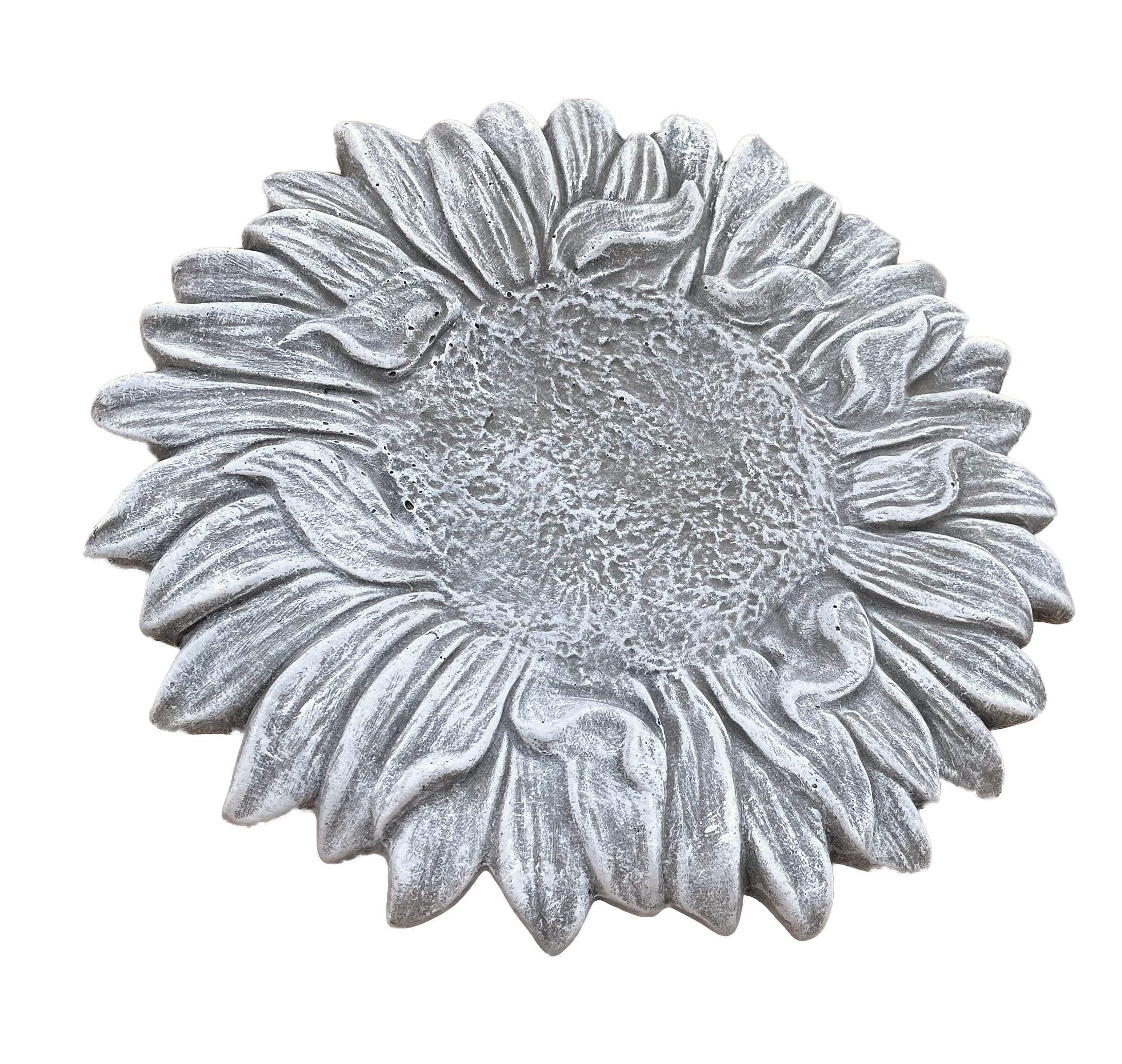 stoneandstyle Bird Bath Insect Trough Sunflower Cast Stone Frost-Proof