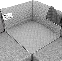 Vista 62 de Sofa Shield - Funda para sillón con respaldo patentado con correa, protector de cojín, funda reversible diseñada en EE. UU. resistente a manchas