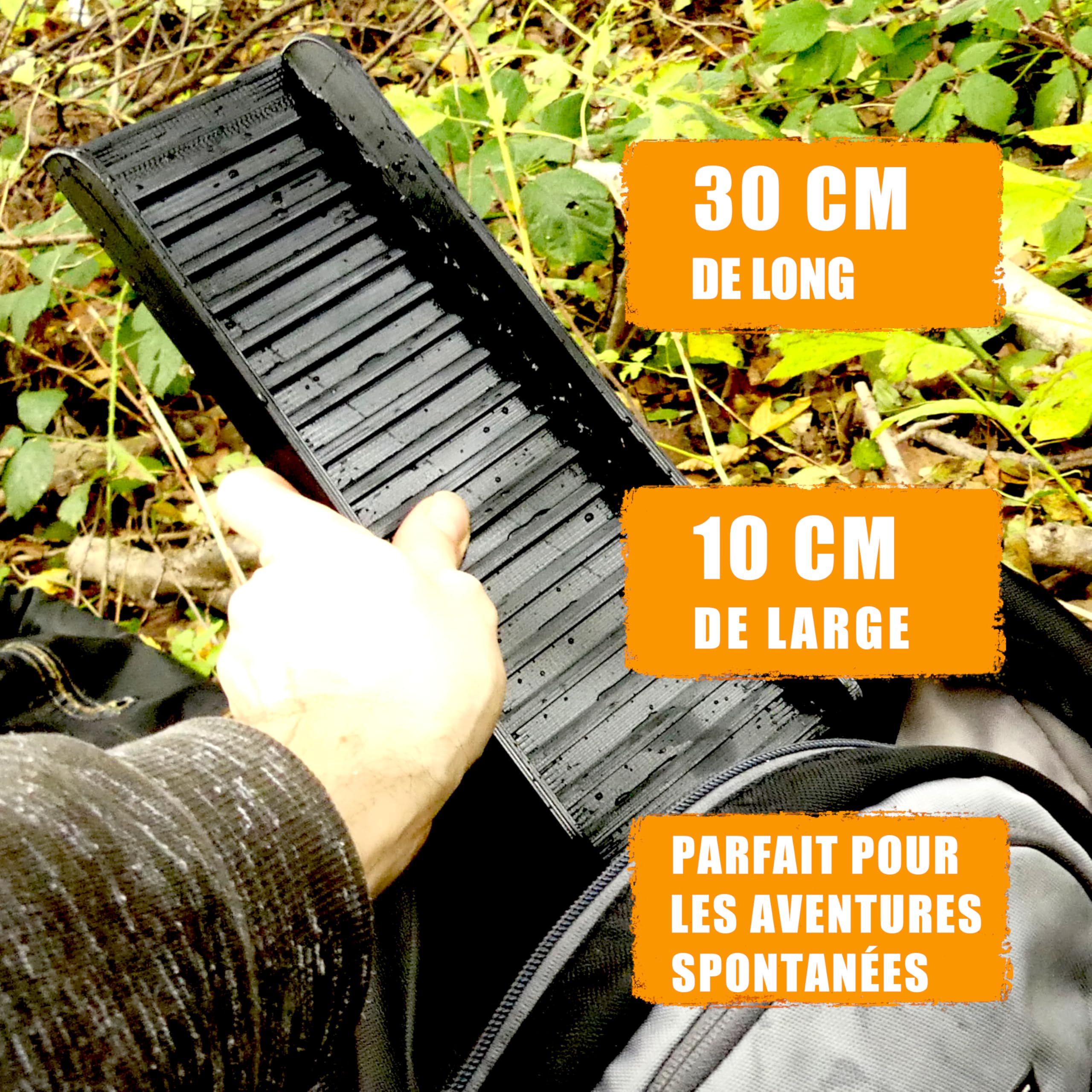 ©GoldSax Micro Miner, Pocketsluice, mini-rampe d'orpaillage, sluice box robuste et léger pour les aventures en déplacement