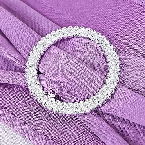 Miniatura 5 de 50 bandas elásticas de elastano para sillas de boda, bandas elásticas con hebillas, lazos elásticos universales para sillas plegables para fiestas,