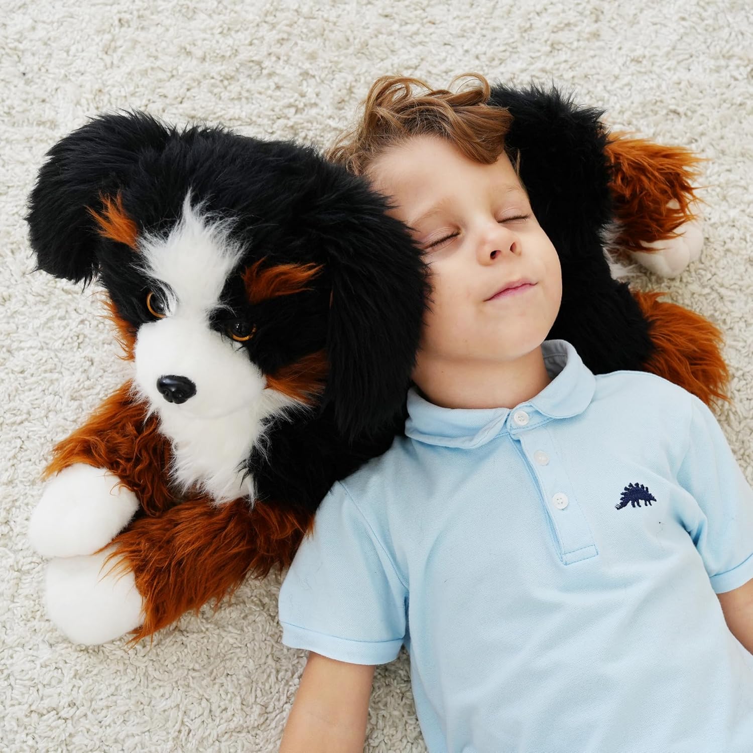Weighted Dog Stuffed Animal, Soft Stuffed Puppy, Bernese Mountain Dog Stuffed Animal, Toy Gifts for Kids & Adults, 4.5 lbs, 25 Inch