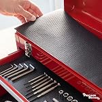 Precision Defined Tool Box Liner Professional Grade, 16 ft x 16", Black | Drawer Liner for Tool Box Organizer, Non-Slip Thick Cabinet Shelf Liner, Tool Box Foam, Tool Box Mat