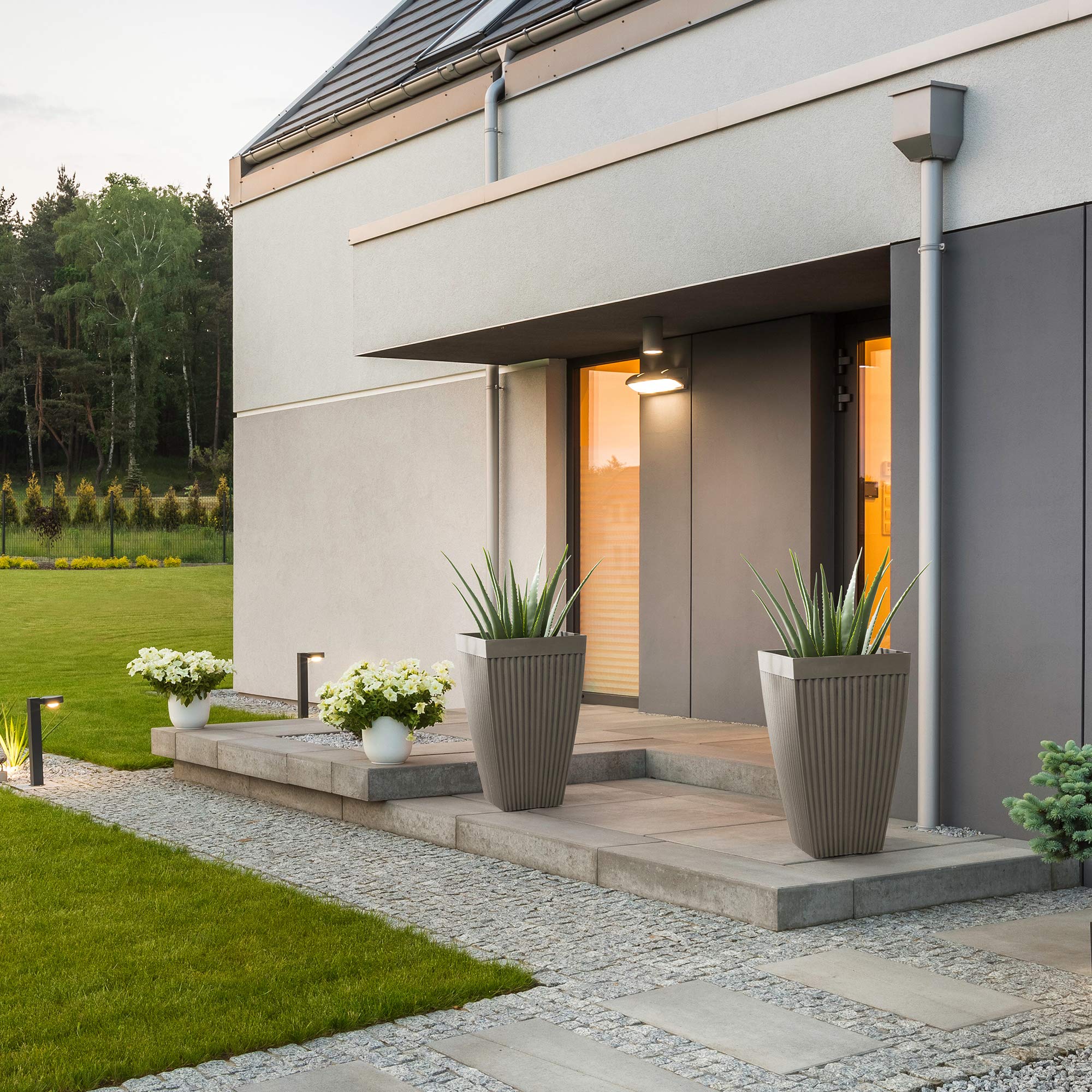 ＊新品⭐️glamorous garden / size S ＊ Amazon.com : Glitzhome Modern Decor Faux Concrete Tall