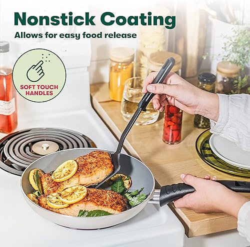 Miniatura 6 de BELLA Juego de 21 piezas para cocinar y almacenar artículos esenciales de cocina color blanco