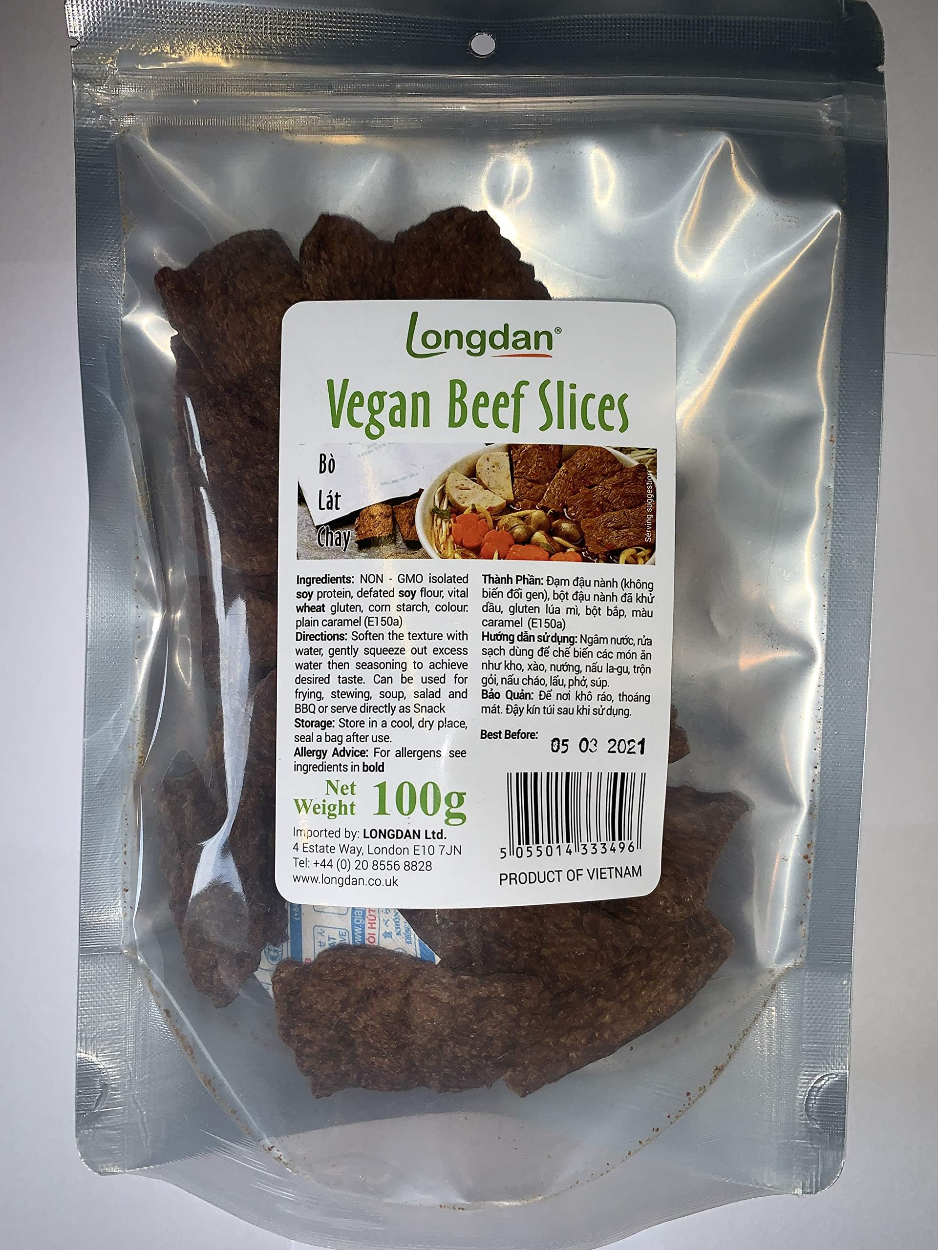 Longdan Vegan Beef Slices 100g
