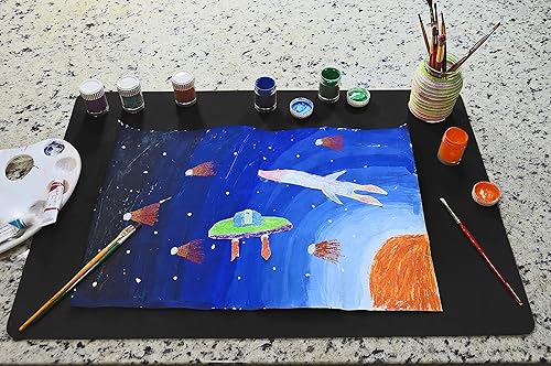 Miniatura 53 de Gasare - Juego de 2 manteles de silicón extra grandes, extra gruesos, protectores de encimeras, resistentes al calor, antiderrapantes, impermeables