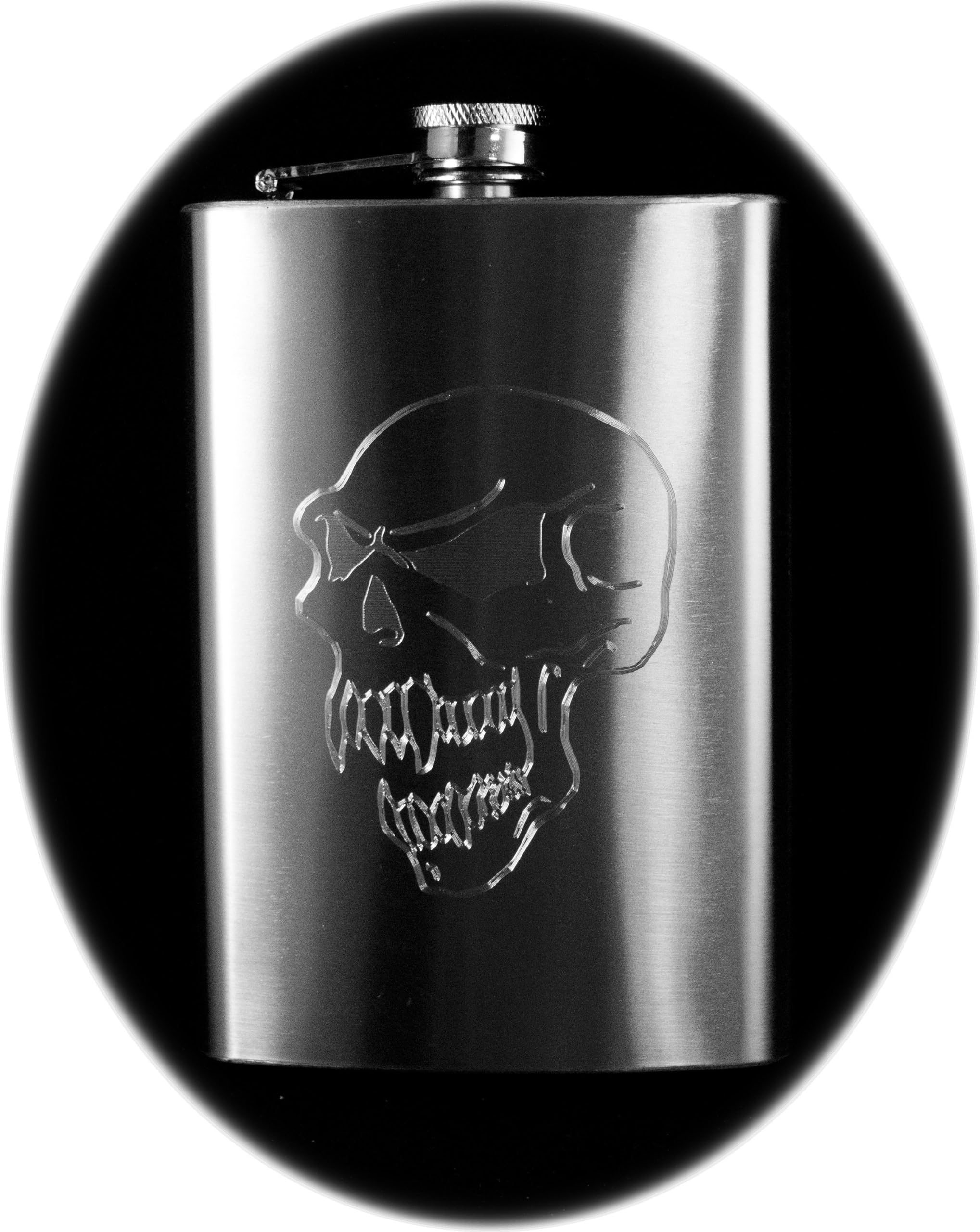 8oz Evil Skull Hip Flask