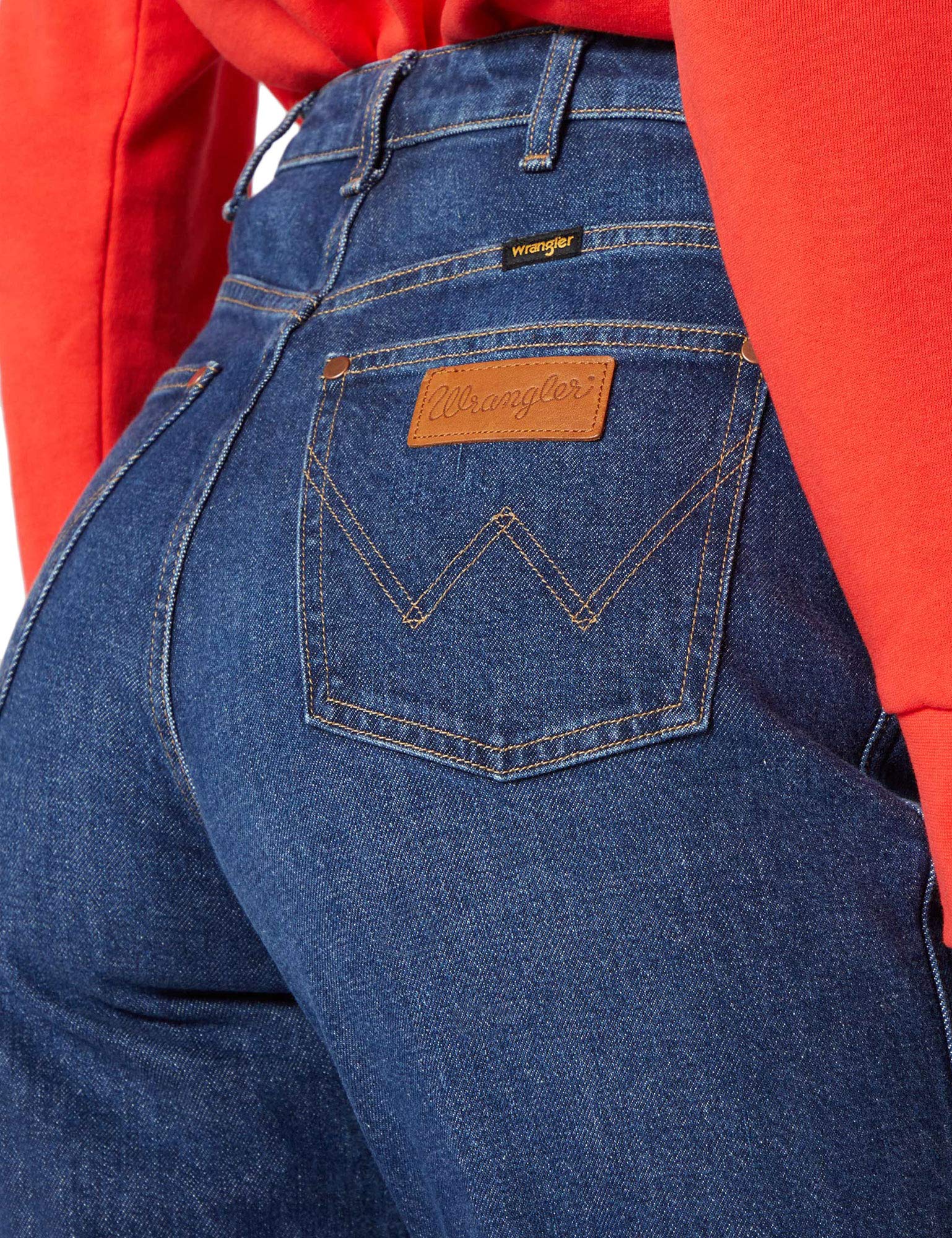 Wrangler - Mom Jeans, Jeans Straight Donna