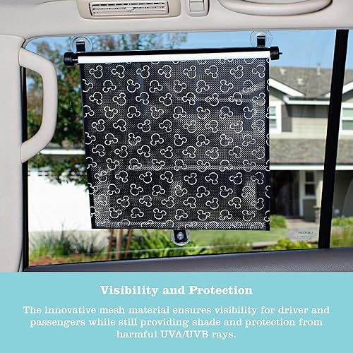 Miniatura 3 de Disney Baby by J.L. Childress - Persianas enrollables para ventana lateral de automóvil, cubierta retráctil para bebés y niños, bloqueador UV