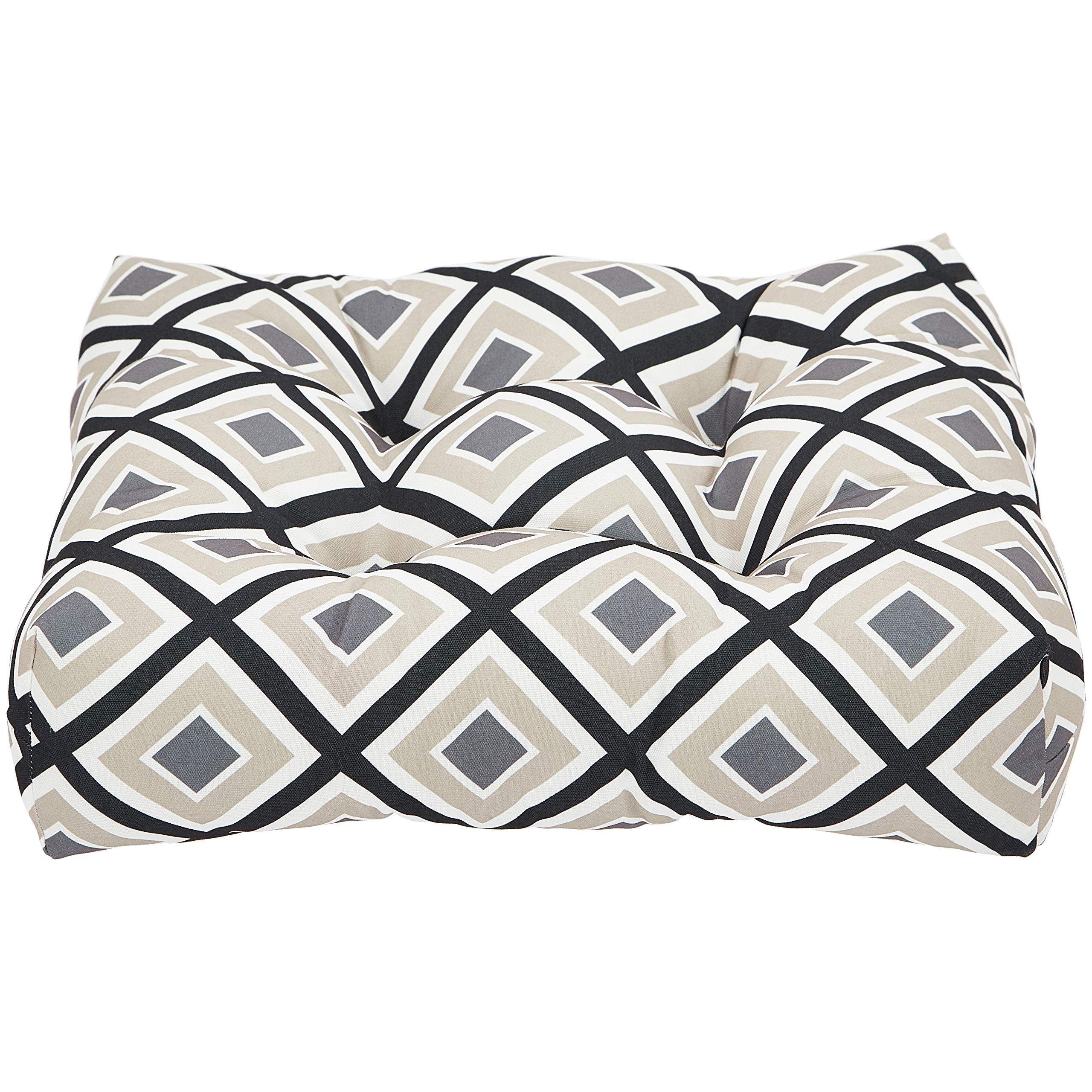 Amazon Basics Tufted Outdoor Seat Patio Cushion Pack of 2, 19 x 19 x