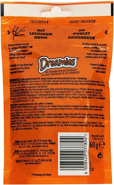 Foto 2 de 3 de Dreamies Golosinas de Pollo para Gatos, 60 g