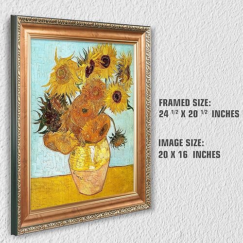 Miniatura 146 de A&T ARTWORK The Starry Night de Vincent Van Gogh. Tamaño del marco: 36 x 30 pulgadas, tamaño de la imagen: 30 x 24 pulgadas, reproducciones clásicas