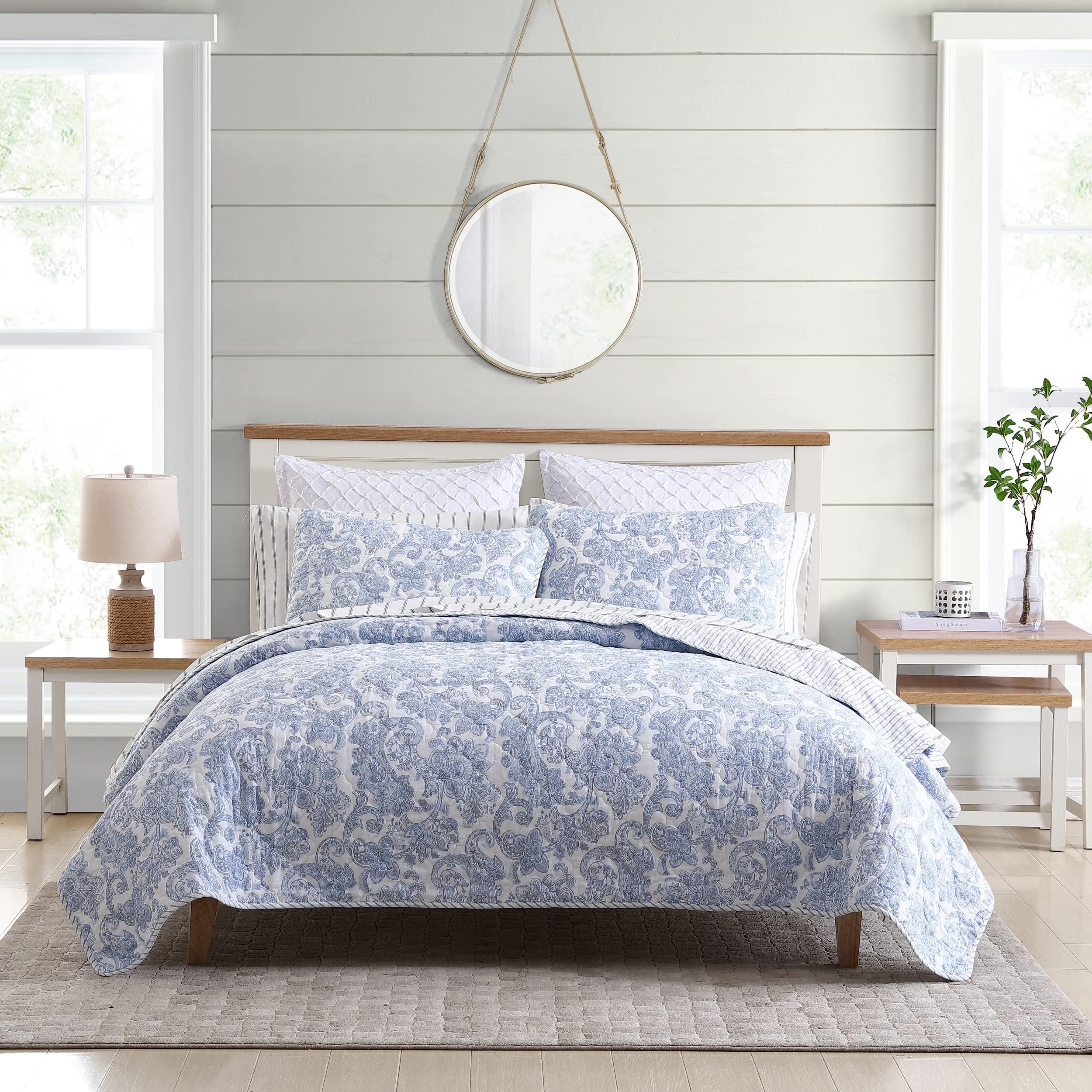 Amazon.com: Stone Cottage - Queen Comforter Set, Reversible Cotton ...