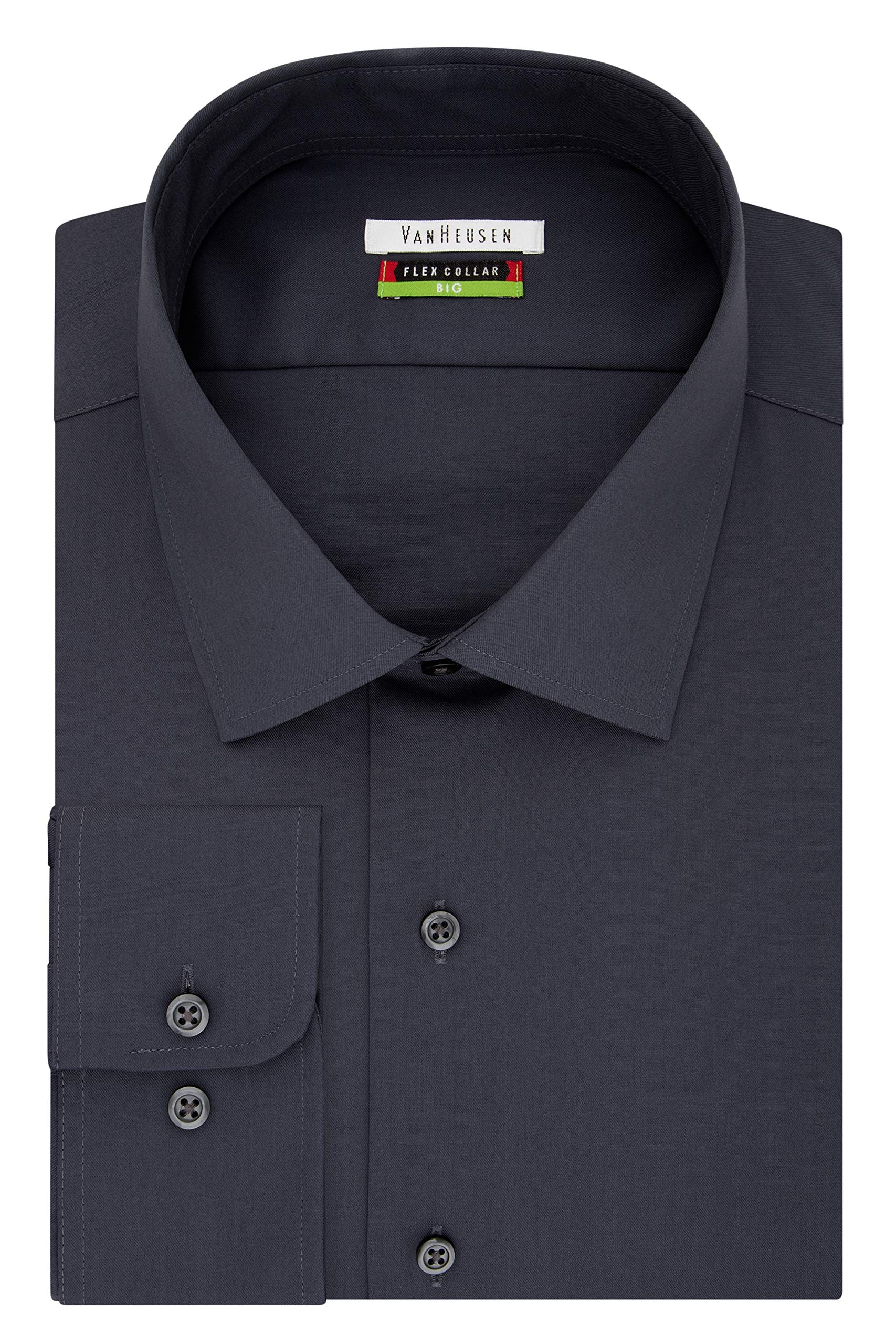 Van Heusen Mens Big Fit Dress Shirts Flex Collar Solid Big and Tall