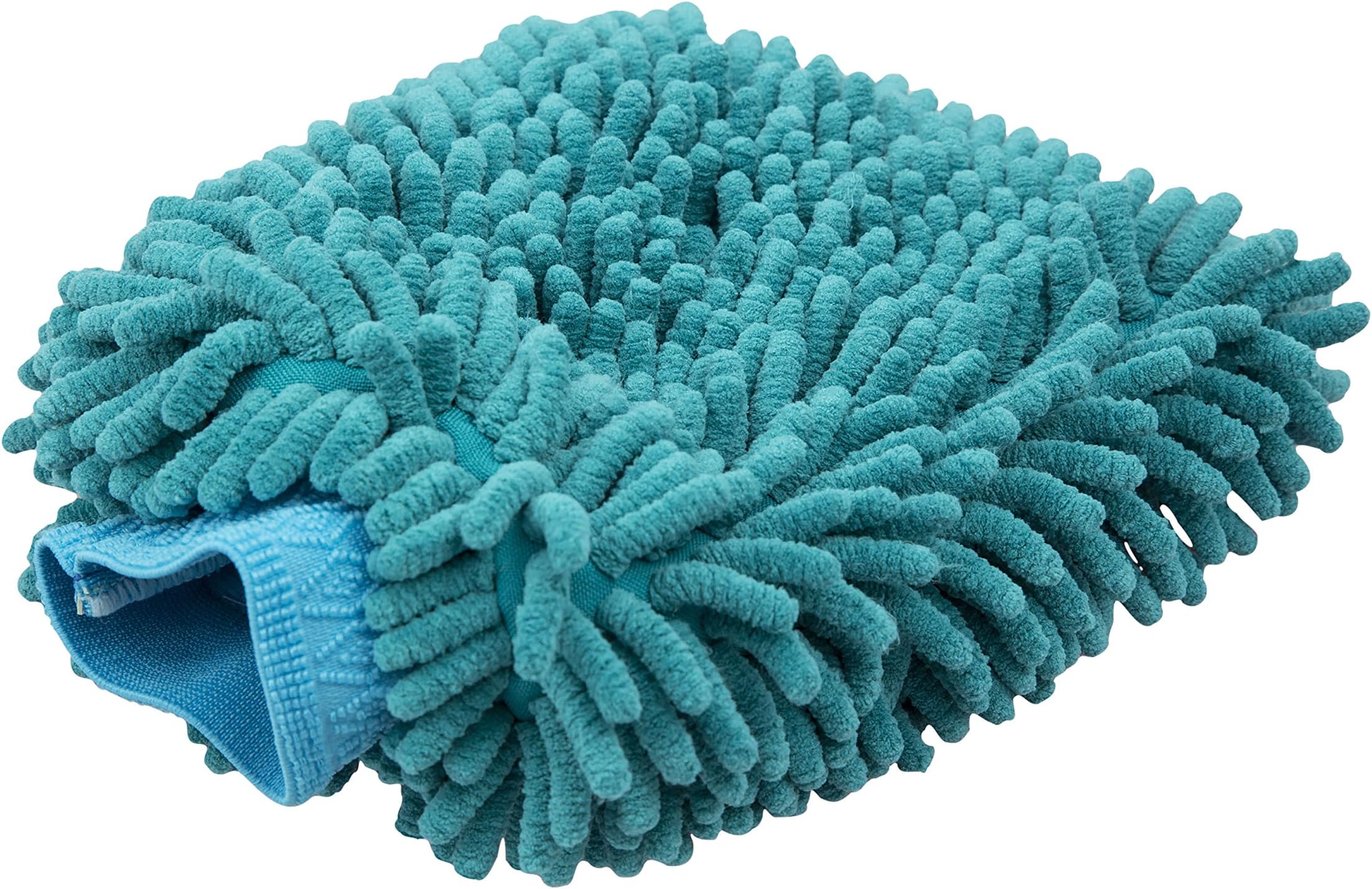 Carwear Essentials Microfiber Car Wash Mitt Premium Microfiber - Safely Cleans Your Car, Boat, and Rv to a Shine - No Scratches, No Streaks, No Lint - 100% Machine Washable