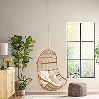 Vista 3 de Christopher Knight Home Hamaca/columpio, marrón claro + beige