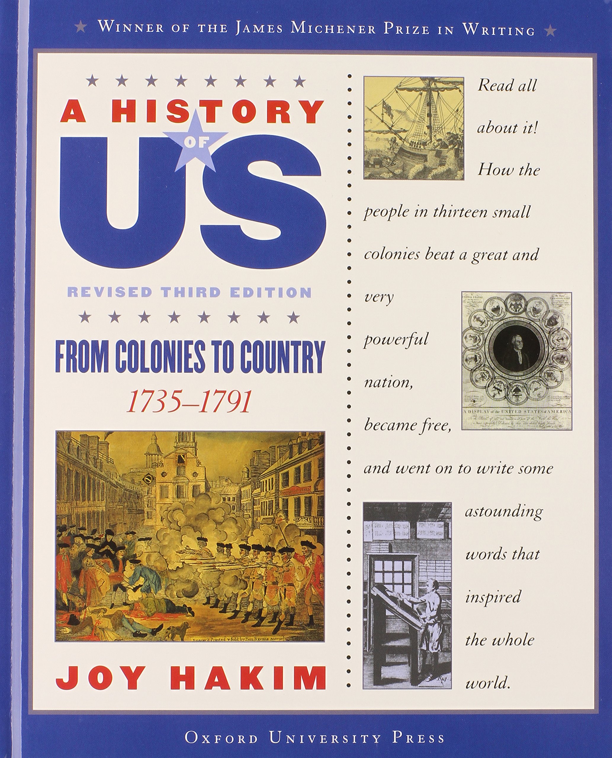 A History of US: From Colonies to Country: A History of US Book Three