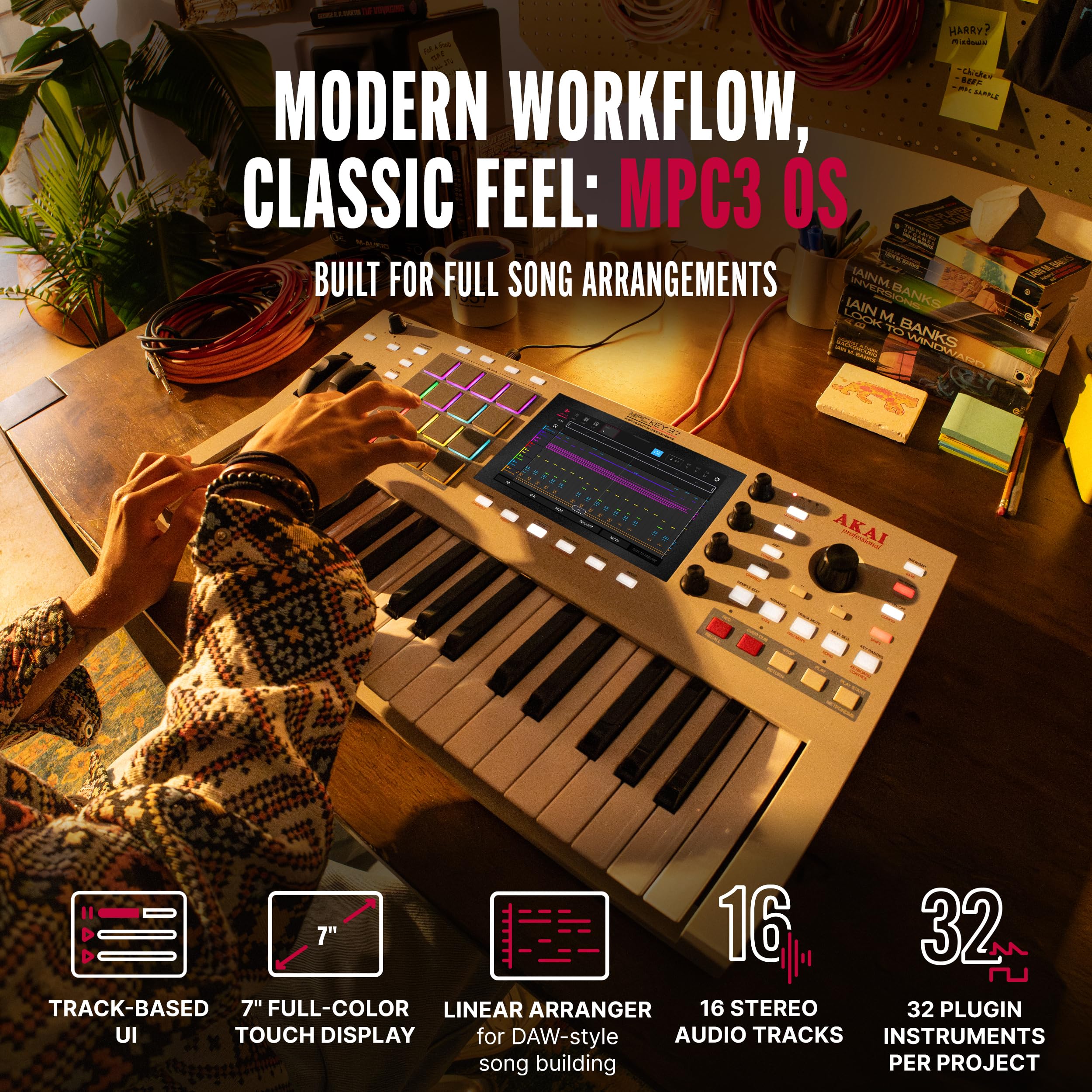 Akai Professional MPC Key 37 G2 Samodzielna Klawiatura Produkcyjna