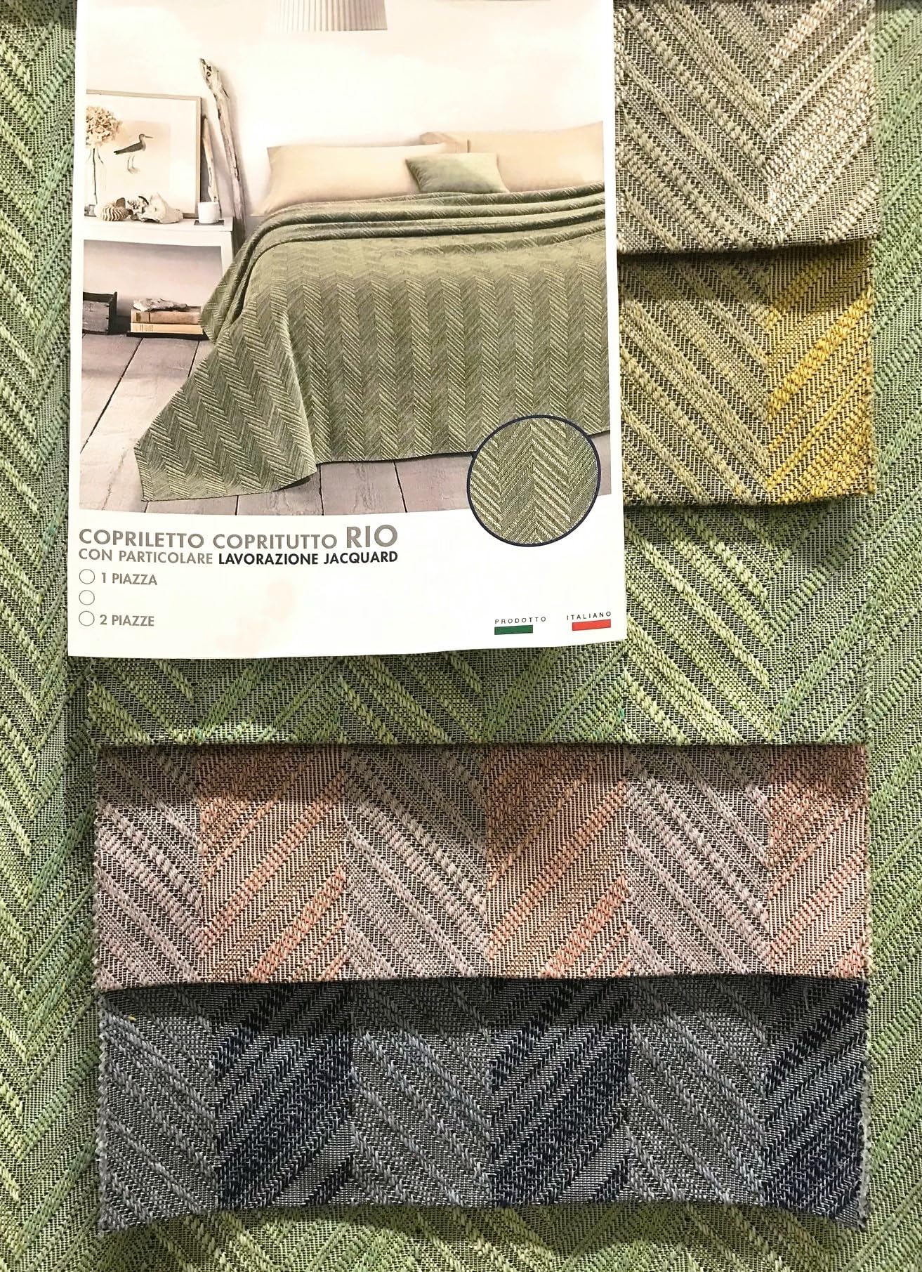 SpazioTessile Copriletto Arredatutto 0P Copritutto Copridivano Multiuso Letto Divano Rio (255x310, Blu)