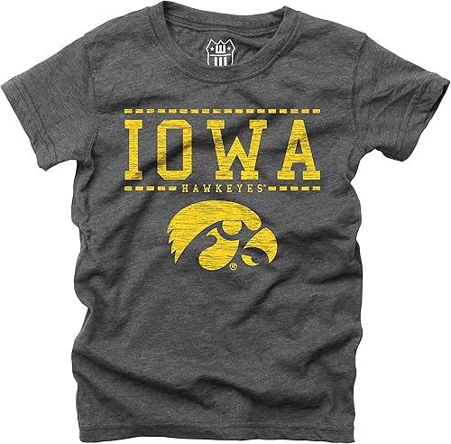 Wes and Willy NCAA - Camiseta mezclada SS para niñas