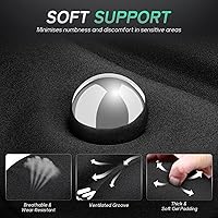 Vista 3 de MEENCOOL Bike Seat Cushion - Gel Padded Bike Seat Cover for Men Women Comfort, Adjustable Velcro Secure Bicycle Seat Cushion Compatible with