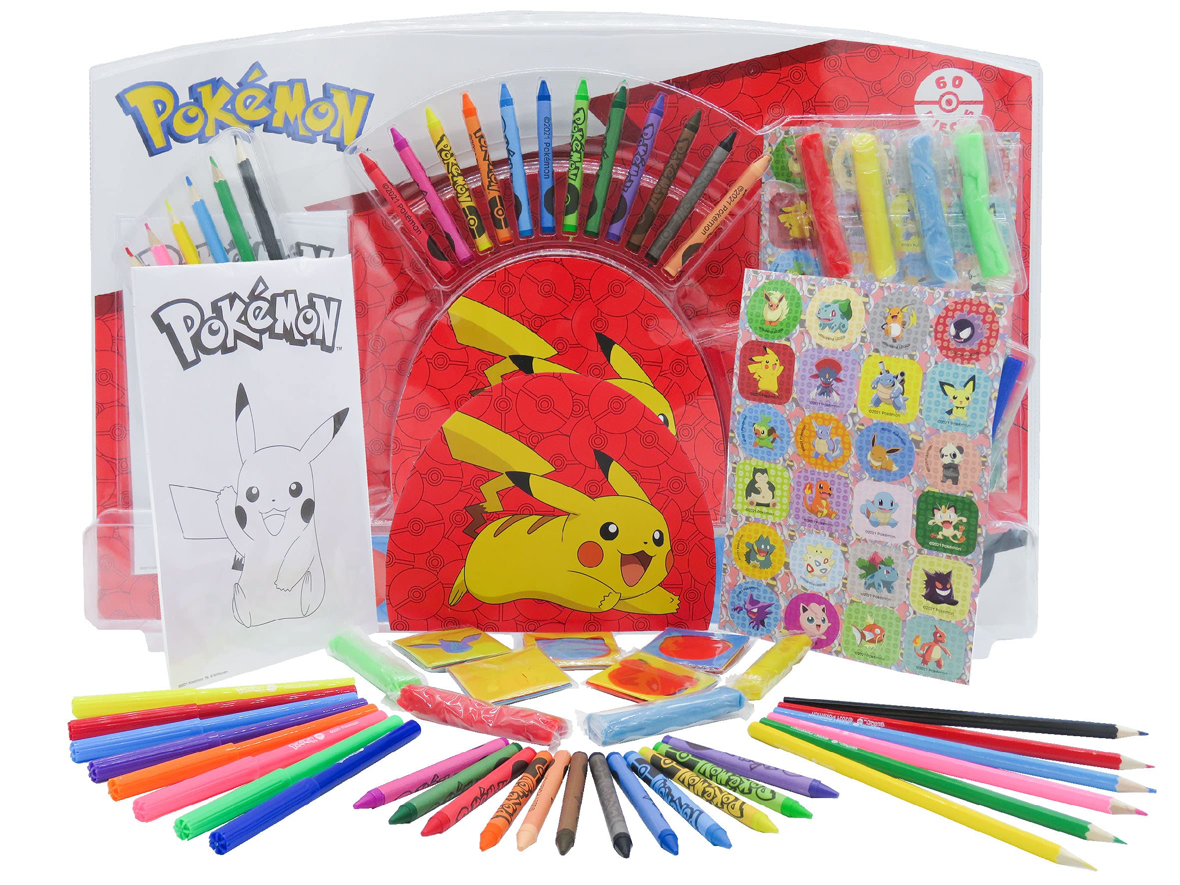 CYP Brands Pokémon Trousse Triple Pokeball Blanche Et Rouge - Trousse à Crayons 5 Compartiments Officielle