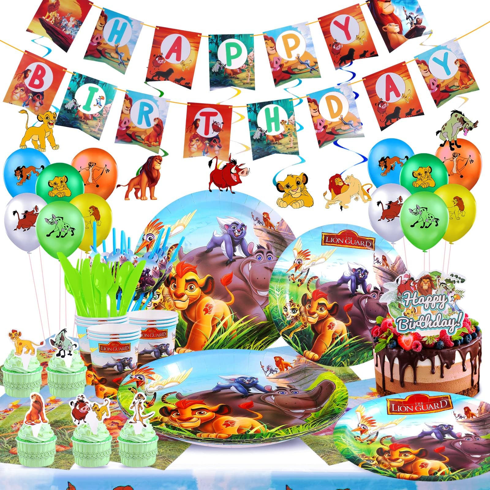 Birthday Party Supplies,125 Pc Party Decorations & Tableware Set - Pirate Birthday Banner Balloons Tablecloth Plates Cups Napkins ect,Birthday Party Favor Pack Set for Boy and Girl