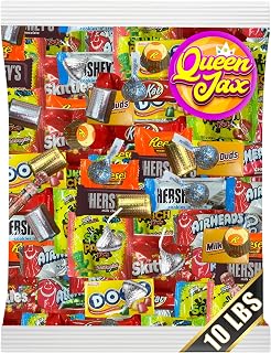 Chocolate and Candy Variety Pack - 10 LB Assorted Chocolate Candy Bulk - Bulk Bag Mix - Individually Wrapped - Chocolates - Variety Bag