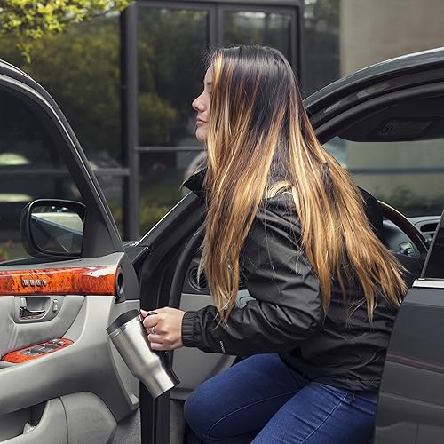 Miniatura 6 de Wagan EL6100 Taza de viaje térmica de acero inoxidable de 12 V de 16 onzas con tapa antiderrames 1 paquete