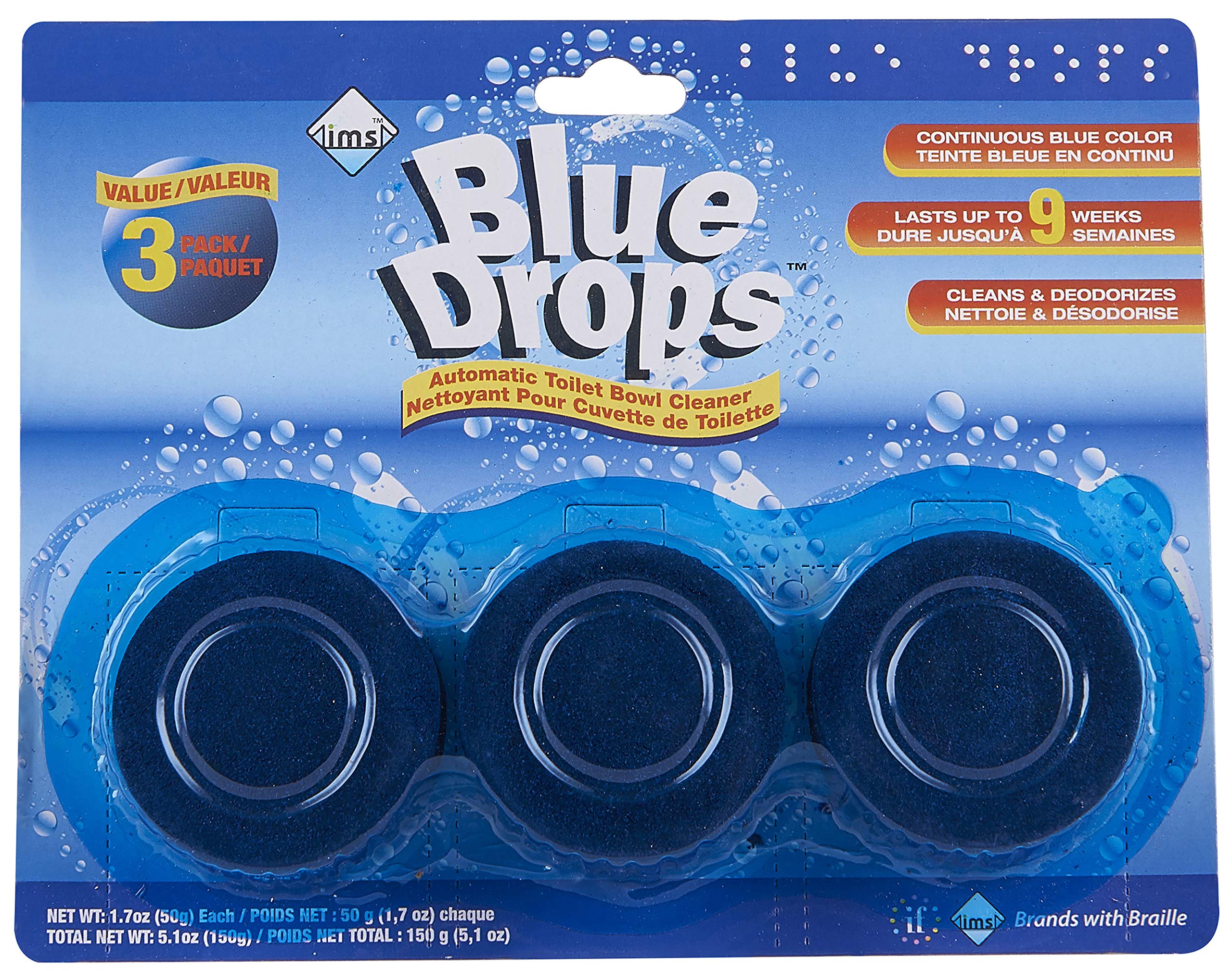 Blue Drops Automatic Toilet Bowl Cleaner (3 Pack)