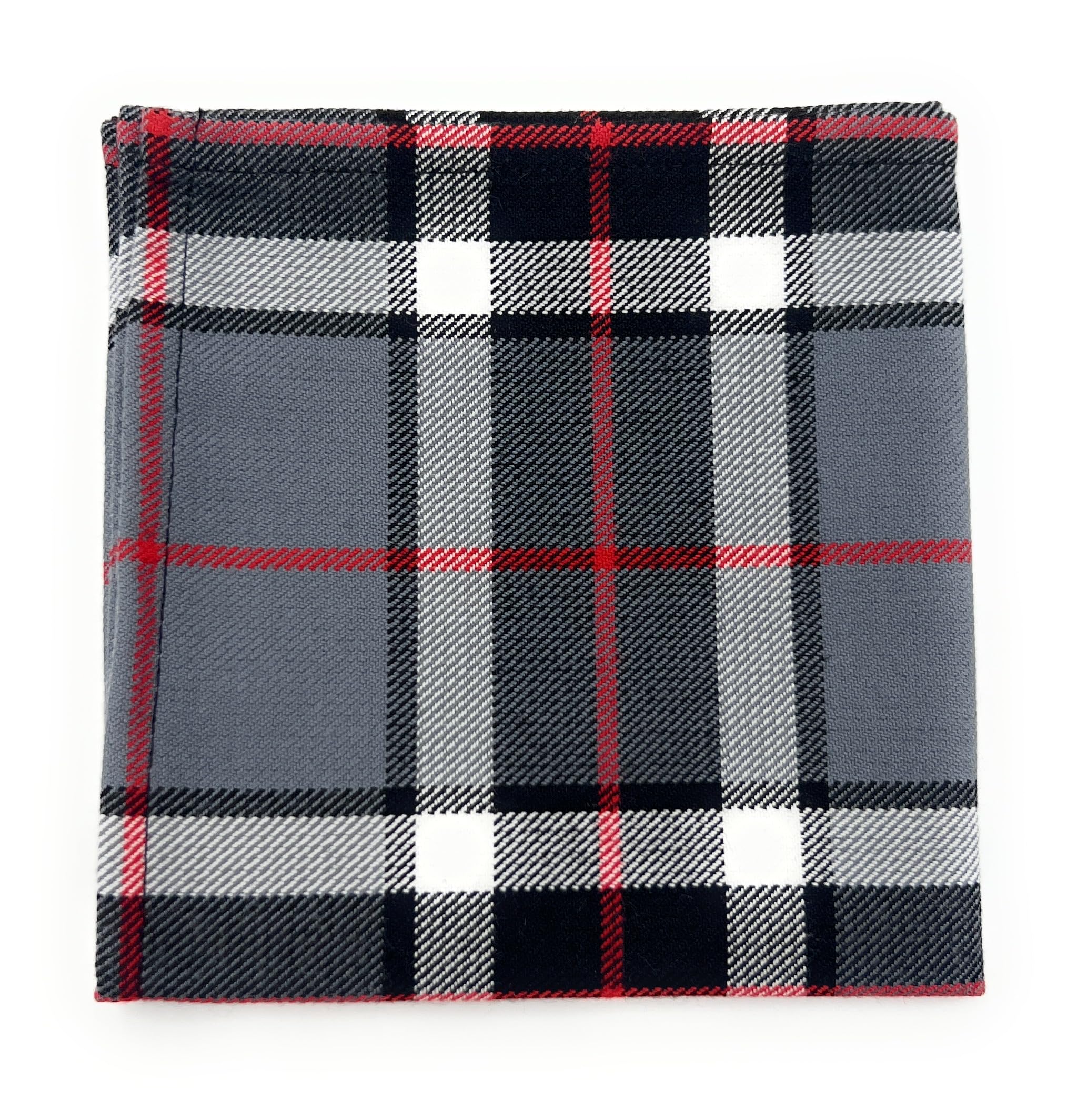 Tartan Pocket Square Handkerchief 26cm x 26cm (Thomson Grey)
