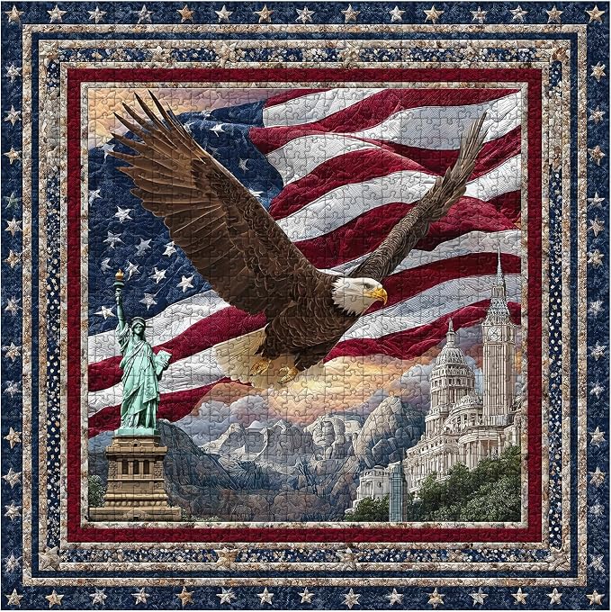 Puzzle Patriótico Águila 16+ Anos miniatura 4