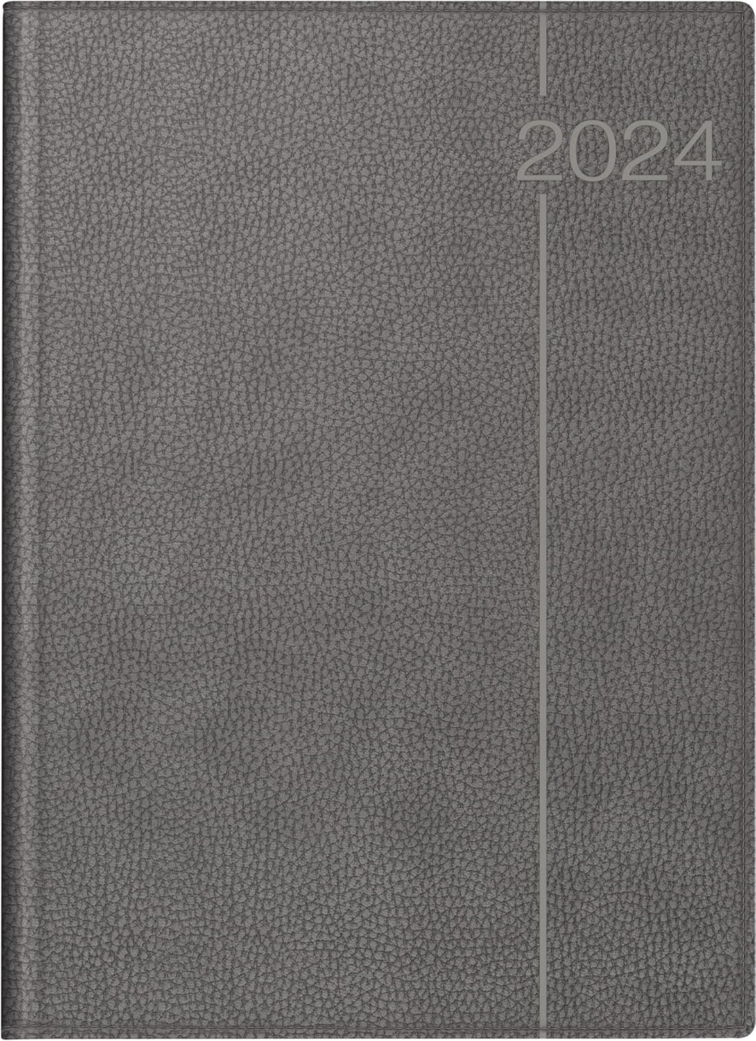 rido/idé Conform Daily Calendar 2024 Model 1 Page = 1 Day A4 Grey