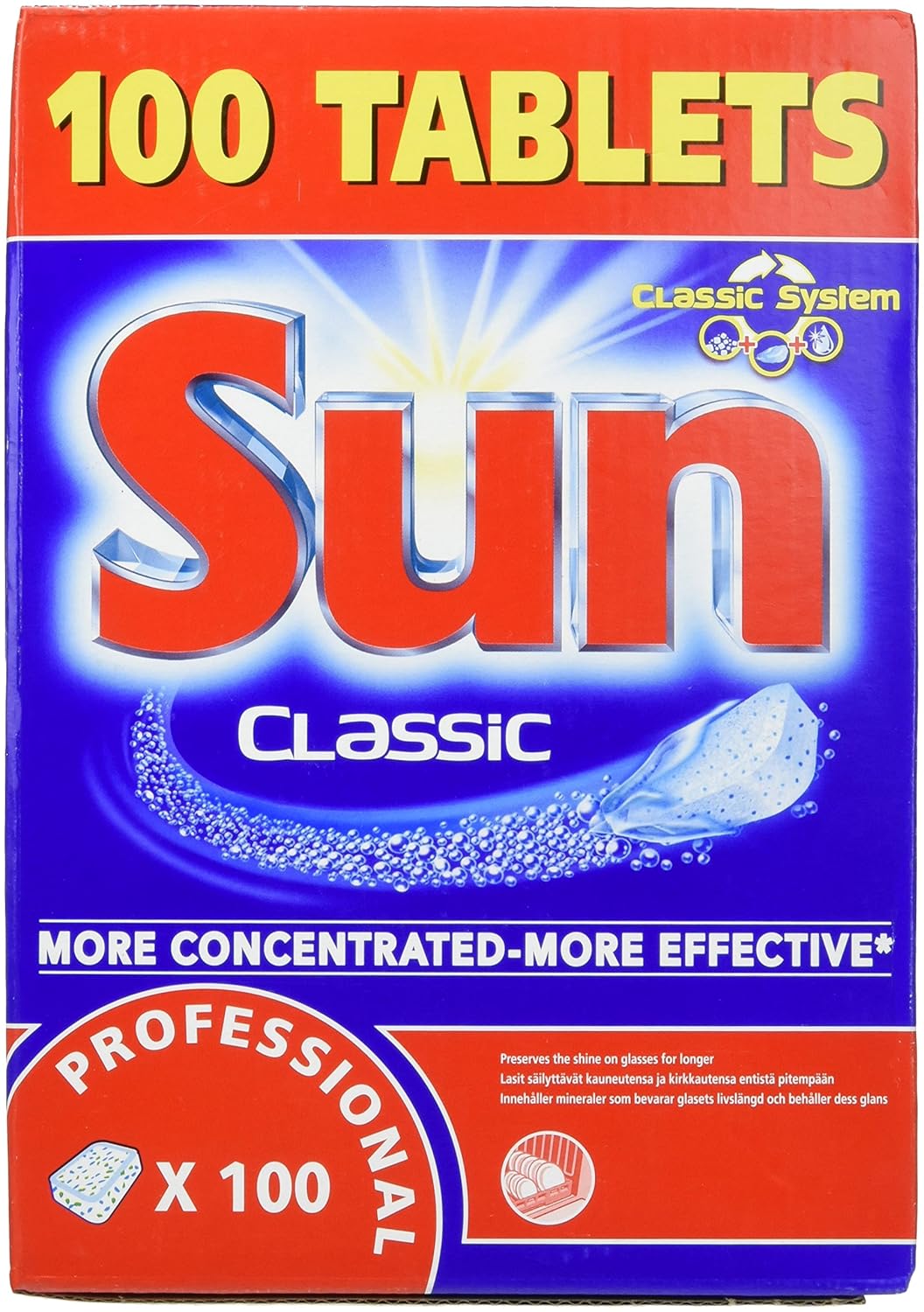 Sun Prof Dish Washing Tablets, Packk of 100 Amazon.co.uk Grocery