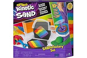 Kinetic Sand Sandisfactory Set for Kids 3 and Up