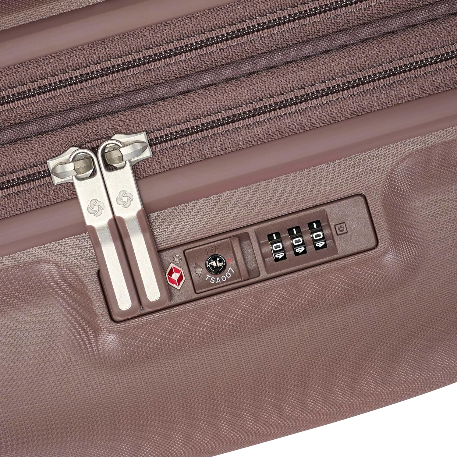 Samsonite Elevation Plus - Carry-On Hardside Luggage - Scratch Resistant Polypropylene Shell, RightHeight™ Adjustable Handle, Integrated AirTag Holder, TSA Lock, WetPak™ Compartment - Chocolate Mauve