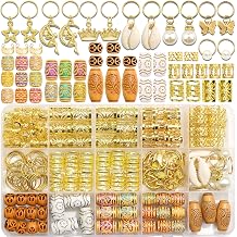 177PCS Hair Jewelry for Braids Shell Loc Charms