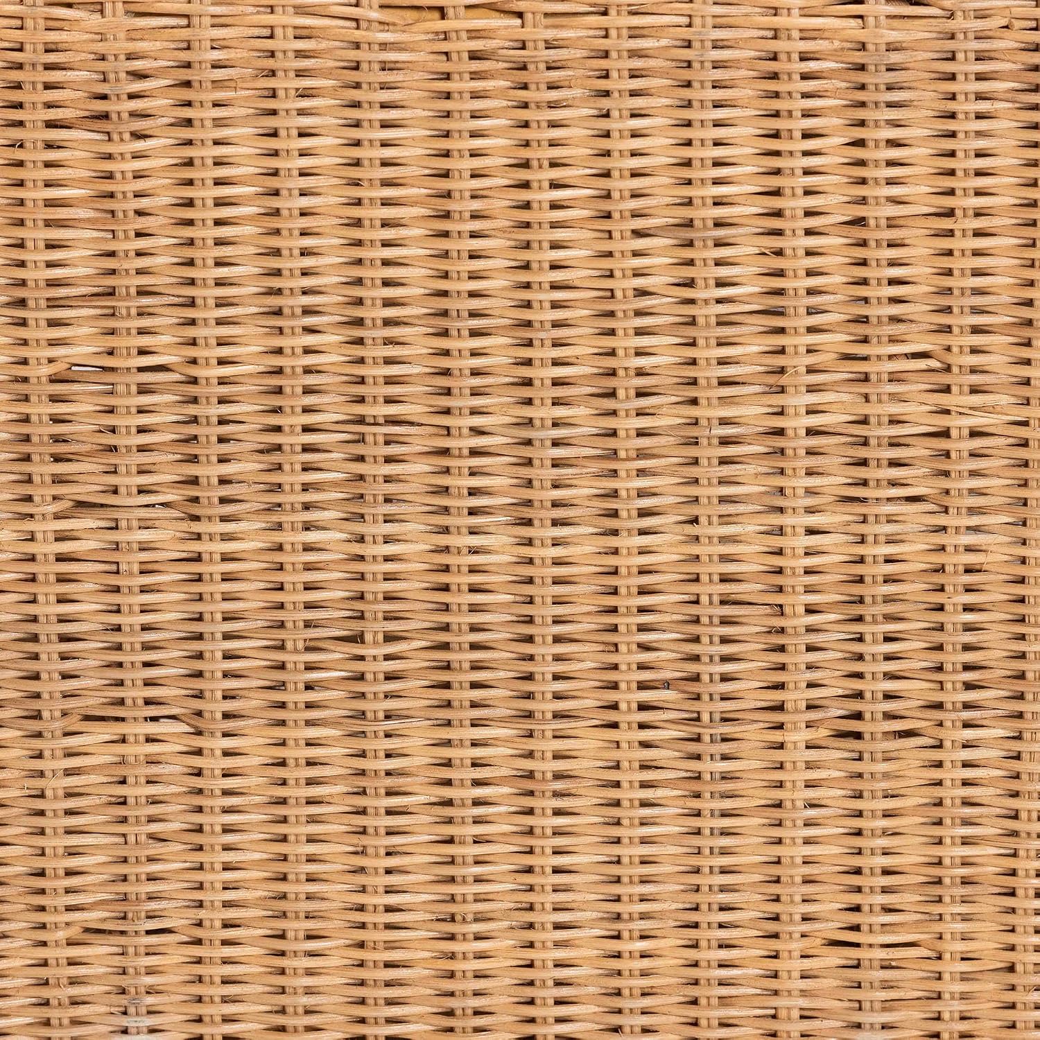Bali & pari Nevada Rattan Coffee Table – Handwoven Boho Accent Table, Light Honey