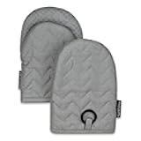 Frigidaire Kelly 2-Pack Cotton and Neoprene Mini Oven Mitts, Heat Resistant, Anti-Slip, Machine Washable, 5.25