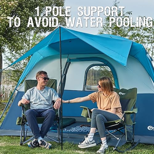 Miniatura 6 de PORTAL 6  8  10 Person Family Camping Tent with Porch, Big Family Camping Tent with Tall Height, Good Ventilation, Water Resitant Large Tent for