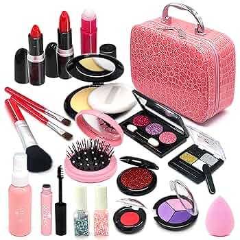 メイク道具 セット ピンク プラスチック Amazon | Sendida 子供用 メイクアップおもちゃ 女の子