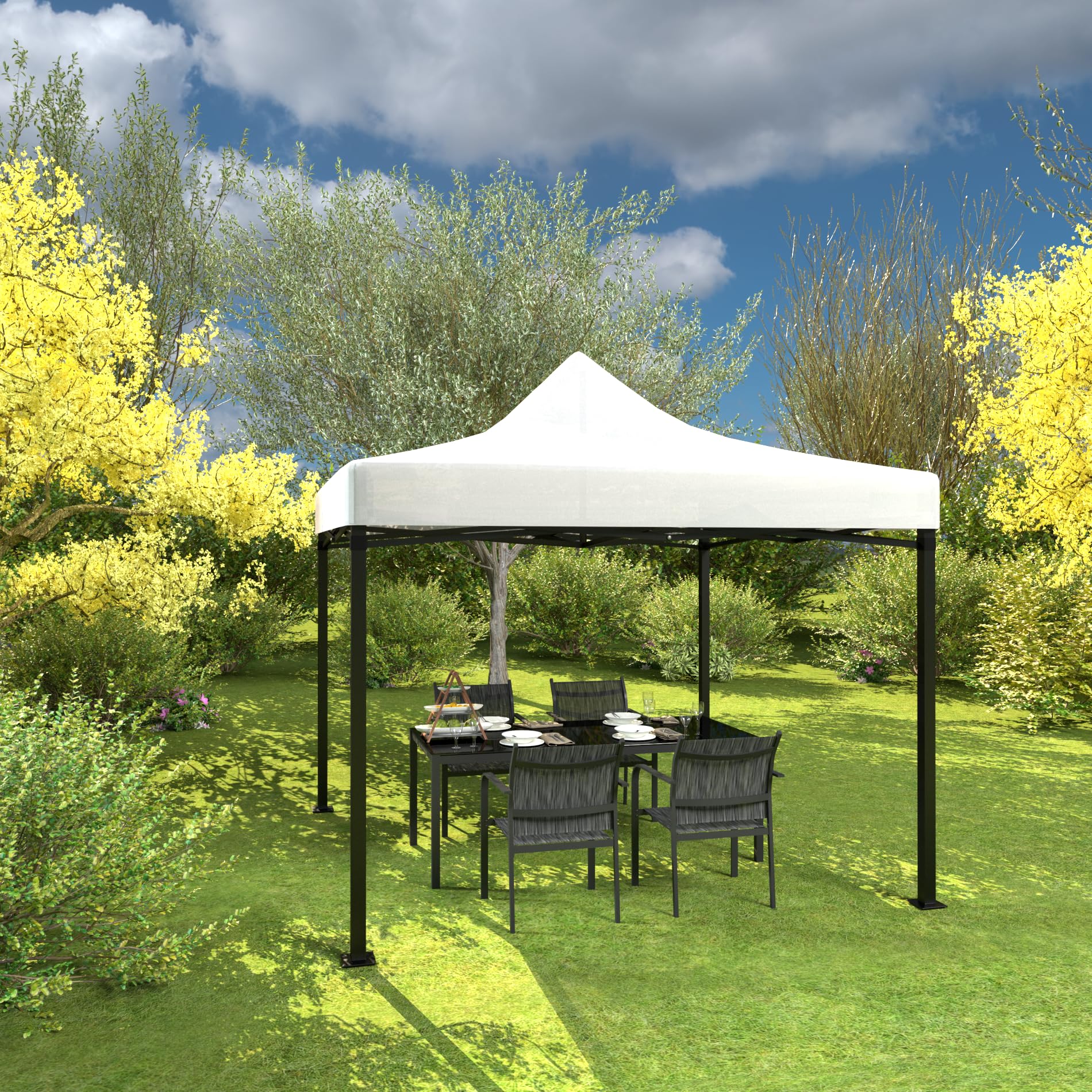 Rebecca Mobili Telo Sostituzione Per Gazebo Impermeabile Poliestere Oxford 800D 3x3 mt